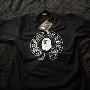 Chrome Hearts Black and White Logo Tee